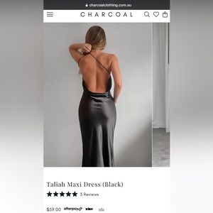 Taliah maxi dress, color black, size 14